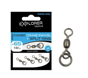 combo crane swivel et split ring