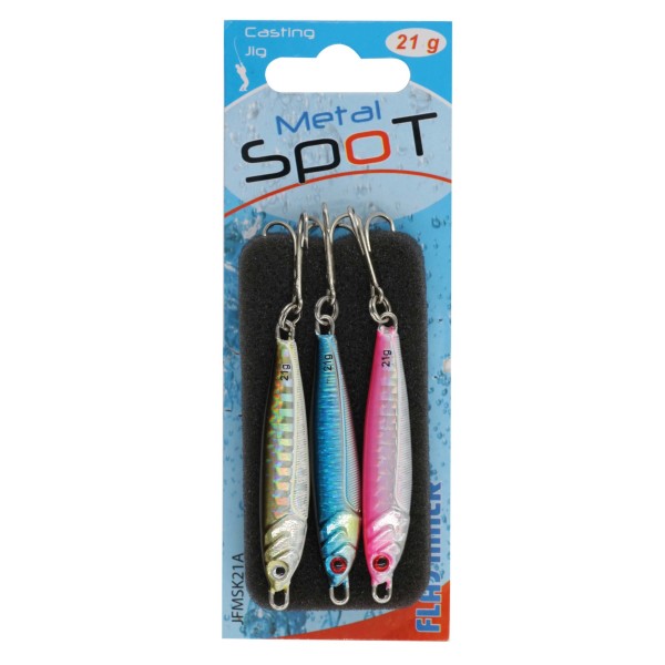 Metal spot KIT X3 flashmer leurre casting jig à lancer pour pêche des  carnassiers