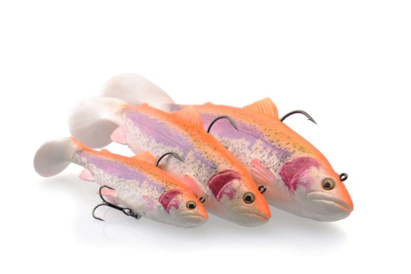 4D Rattle Trout SAVAGE GEAR leurre souple monté pour pêche du pike