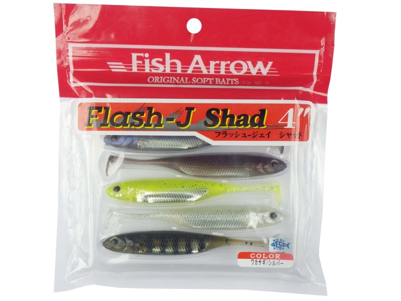 Fish Arrow Soft Leurre Flash J Shad 4.5 Pouce 4 Morceau per paquet #03