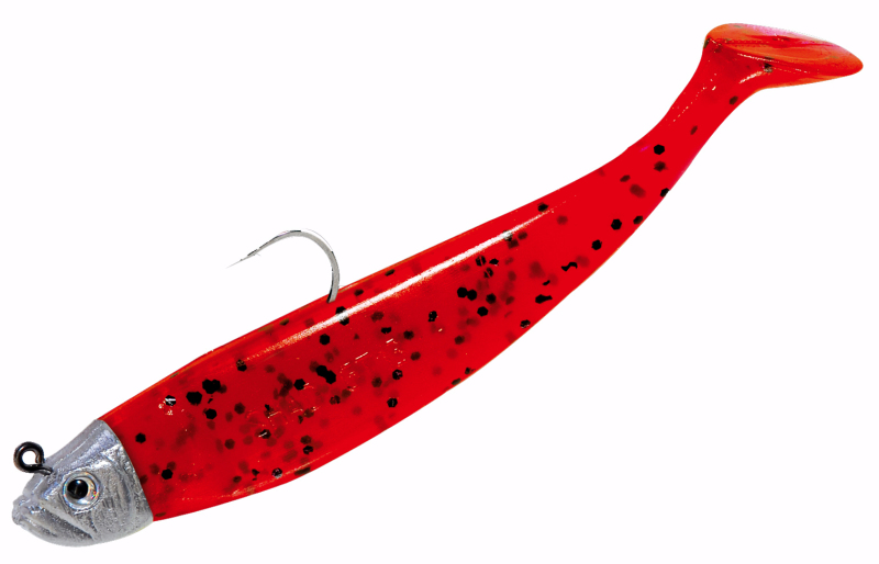 Leurre Vintage Cotton Cordell Deep Red Fin – 6 Pouces – Noir/blanc – Original