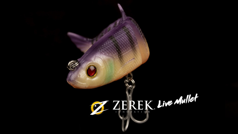 Live Mullet ZEREK leurre souple articulé pour perches, sandres, brochets,  bars