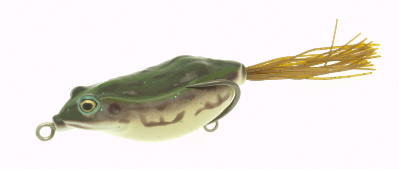 Lot 3 Leurres Grenouille Vicious VF70 Topwater - Marron Boue - Pêche Carnassier