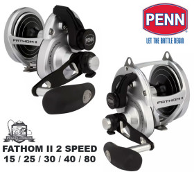 moulinet penn fathom ii lever drag 2 speed gamme